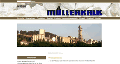 Desktop Screenshot of muellerkalk-wotan.de