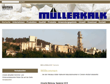 Tablet Screenshot of muellerkalk-wotan.de